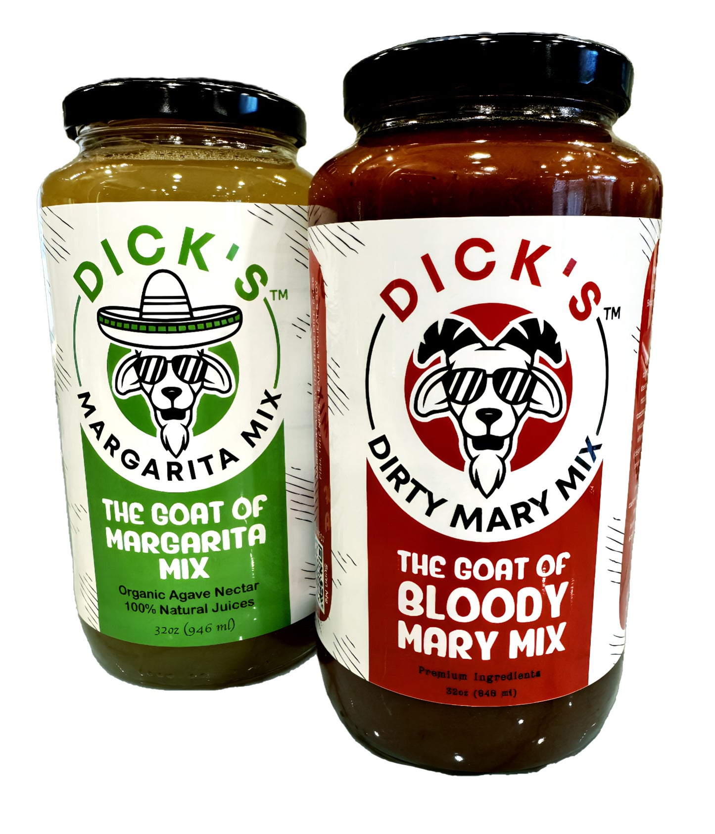 Dick's Mix & Match | Bloody Mary and Margarita Mix | 2 Pack | Free Shipping